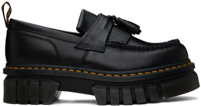 Dr. Martens' Black Audrick Platform Loafers In Black
