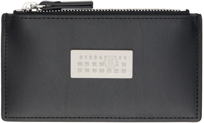 Shop Mm6 Maison Margiela Black Numeric Wallet In T8013 Black
