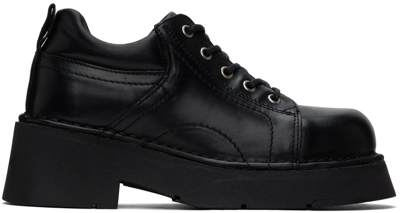 Miista Black Erina Brogues In Black
