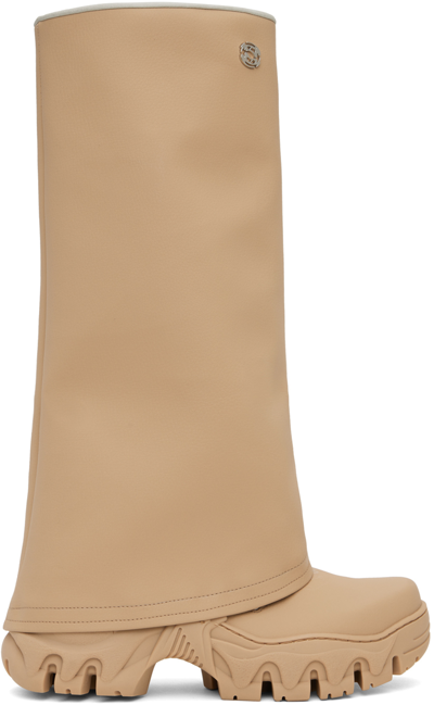 Rombaut Beige Boccaccio Ii Rain Desert Apple Leather Boots In Desert Apple Leather