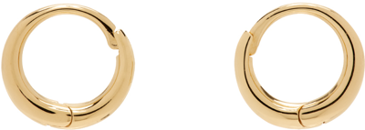 Shop Sophie Buhai Gold Small Intrinsic Hoop Earrings In 18k Gold Verm
