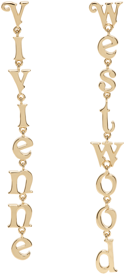 Shop Vivienne Westwood Gold Raimunda Earrings In R001 Gold