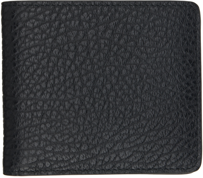 Shop Maison Margiela Black Four Stitches Wallet In T8013 Black