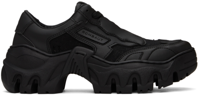 Shop Rombaut Black Boccaccio Ii Low Sneakers In Black Monogram
