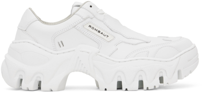Shop Rombaut White Boccaccio Ii Low Sneakers In White Future Leather