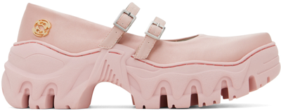 Shop Rombaut Pink Boccaccio Ii Mj Ballerina Flats In Pink Satin