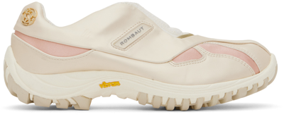 Shop Rombaut Beige & Pink Neo Sneakers In Pearl