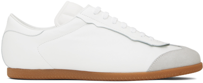 Shop Maison Margiela White Featherlight Sneakers In T1003 White