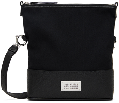 Shop Maison Margiela Black 5ac Small Messenger Bag In T8013 Black