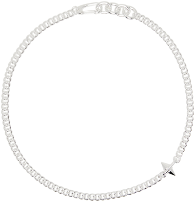 Shop Martine Ali Ssense Exclusive Silver Physi Spike Necklace