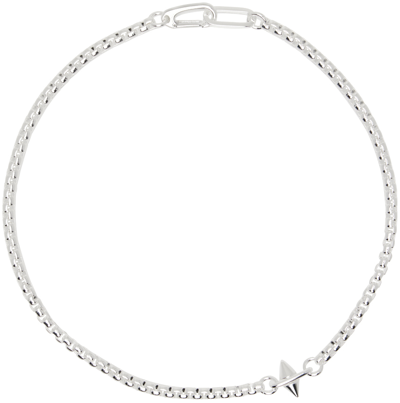 Shop Martine Ali Ssense Exclusive Silver Lichi Boxer Necklace