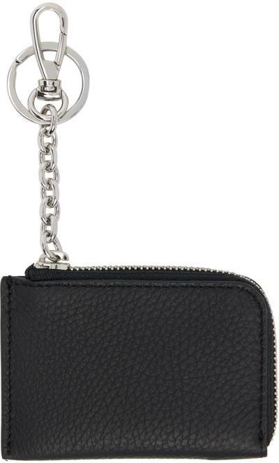 Shop Maison Margiela Black Keyring Wallet In T8013 Black