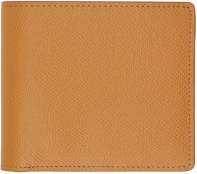 Shop Maison Margiela Orange Four Stitches Wallet In T2336 Mustard
