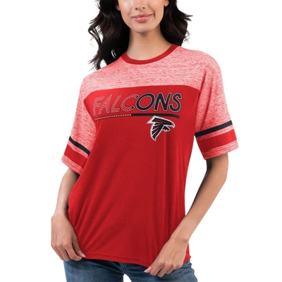 Shop G-iii 4her By Carl Banks Red Atlanta Falcons Track T-shirt