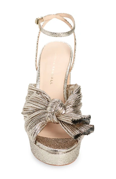 Shop Loeffler Randall Natalia Platform Sandal In Champagne