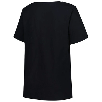 Shop Profile Black Memphis Grizzlies Plus Size Arch Over Logo V-neck T-shirt