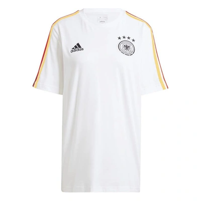 Shop Adidas Originals Adidas White Germany National Team Dna Three-stripe T-shirt