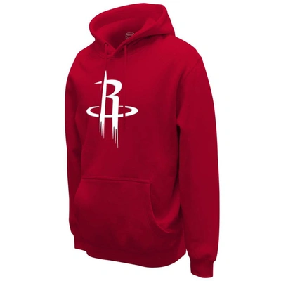 Shop Stadium Essentials Unisex   Red Houston Rockets Primary Logo Pullover Hoodie