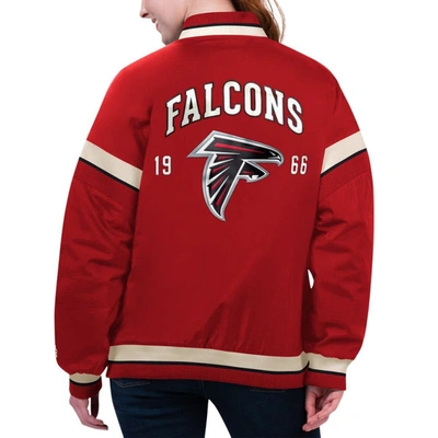 Shop Starter Red Atlanta Falcons Tournament Full-snap Varsity Jacket