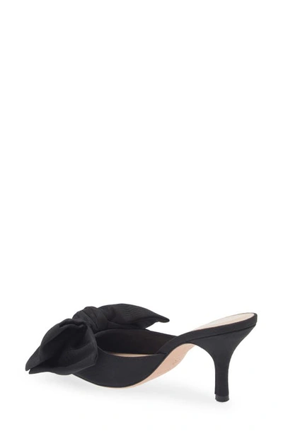 Shop Loeffler Randall Margot Knotted Bow Pointed Toe Mule In Black