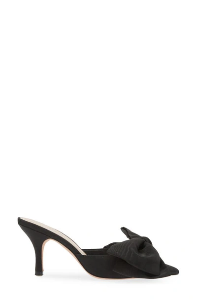 Loeffler Randall Margot Knotted Bow Pointed Toe Mule In Black
