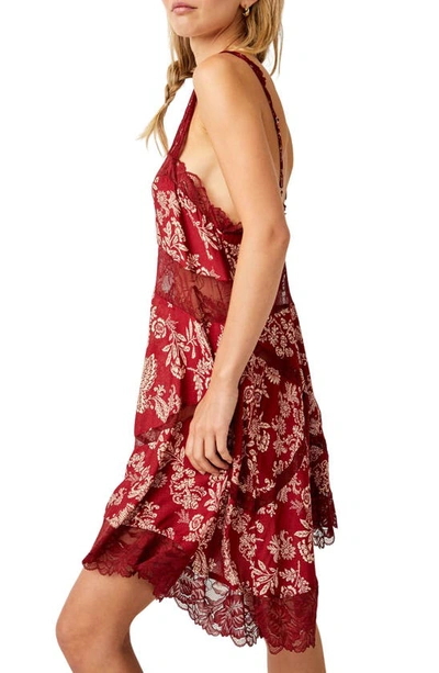 Shop Free People All Nighter Trapeze Nightgown In Red Combo