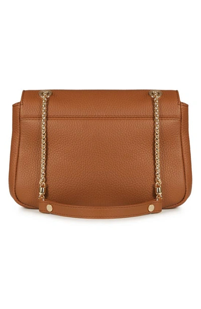 Shop Strathberry Mini Soft Leather East/west Shoulder Bag In Tan