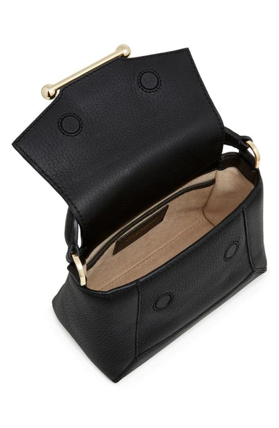 Strathberry Mosaic Nano Leather Top-handle Bag In Black