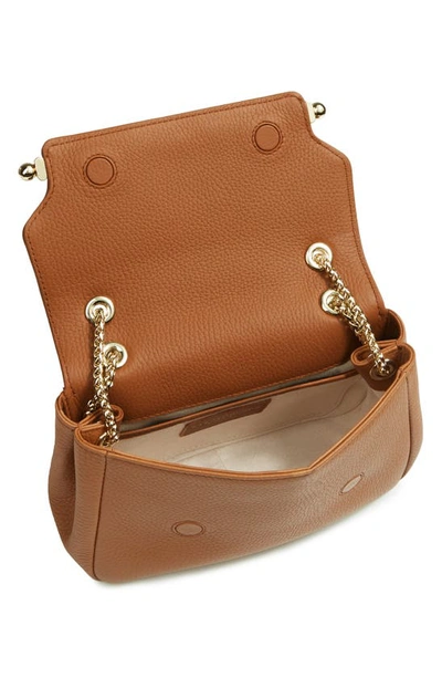 Shop Strathberry Mini Soft Leather East/west Shoulder Bag In Tan