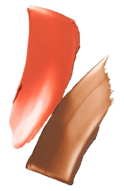 Stila Blush & Bronze Hydro-blur Cheek Duo Stick In Papaya And Tan