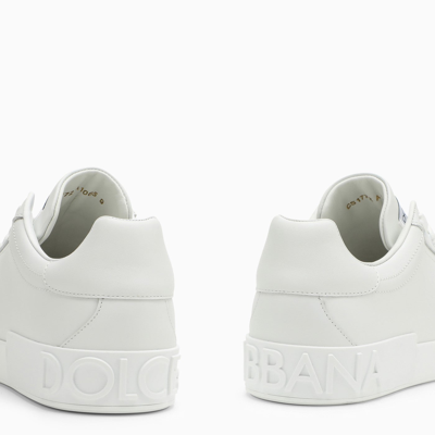 Shop Dolce & Gabbana Dolce&gabbana Portofino White Low Trainer