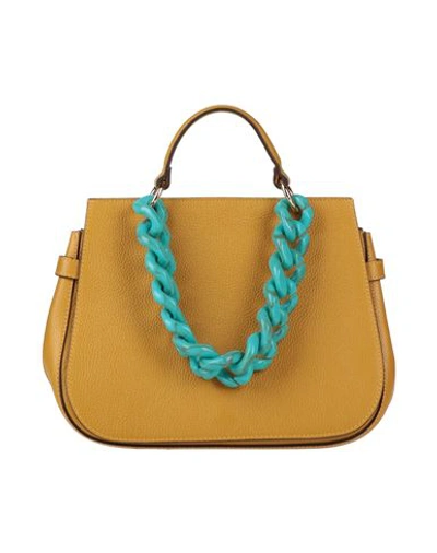 Shop My-best Bags Woman Handbag Mustard Size - Leather In Yellow