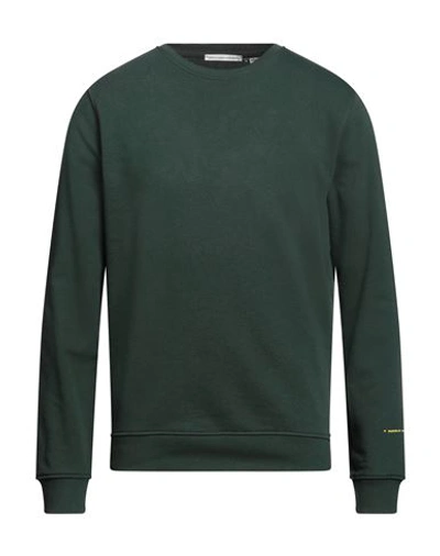 Shop Grey Daniele Alessandrini Man Sweatshirt Dark Green Size Xxl Cotton, Polyester