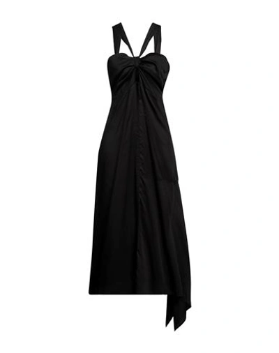 Actitude By Twinset Woman Maxi Dress Black Size S Lyocell, Cotton, Polyester In Black
