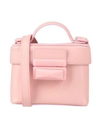 Shop Gia Rhw Gia / Rhw Woman Cross-body Bag Pink Size - Soft Leather