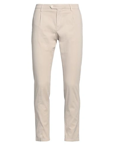 Shop Yan Simmon Man Pants Beige Size 34 Cotton, Elastane