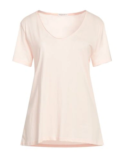 Shop Anonym Apparel Woman T-shirt Light Pink Size Xl Cotton