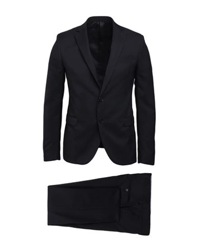 Manuel Ritz Man Suit Black Size 40 Polyester, Viscose, Elastane In Black