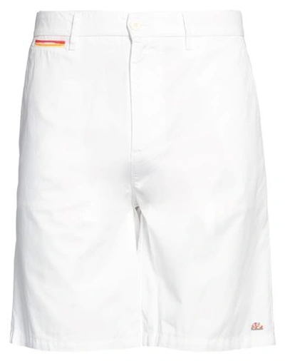 Shop Sundek Man Shorts & Bermuda Shorts White Size 32 Cotton