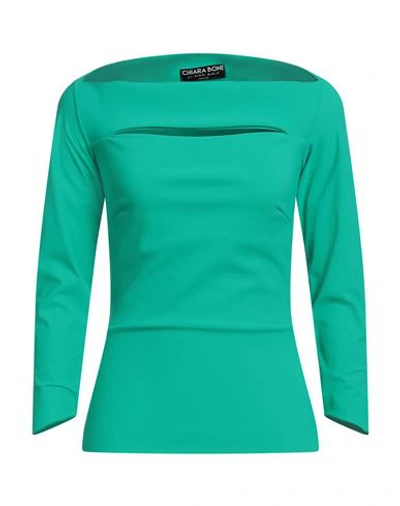 Shop Chiara Boni La Petite Robe Woman T-shirt Green Size 4 Polyamide, Elastane