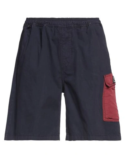 Shop Sundek Man Shorts & Bermuda Shorts Midnight Blue Size M Cotton