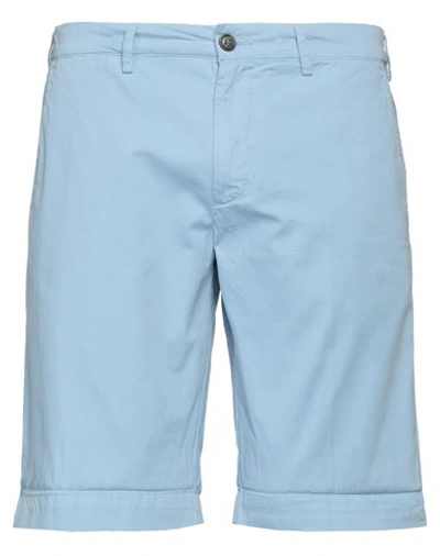 Shop 40weft Man Shorts & Bermuda Shorts Sky Blue Size 30 Cotton