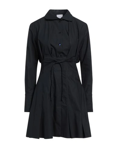 Shop Patou Woman Mini Dress Black Size 10 Cotton