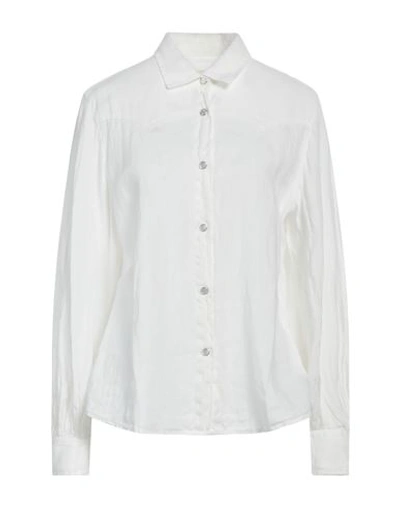 Shop Roy Rogers Roÿ Roger's Woman Shirt White Size Xl Linen