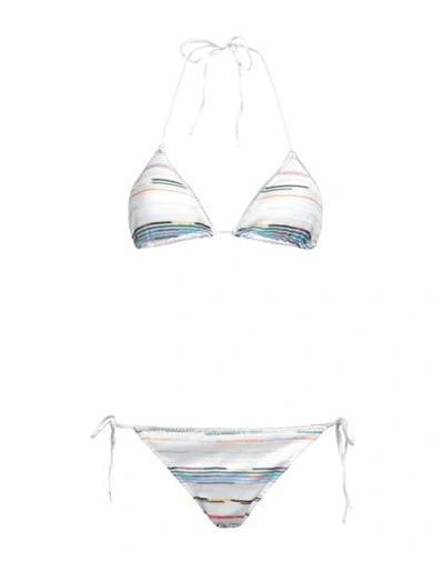 Shop Missoni Woman Bikini White Size 2 Polyester, Viscose