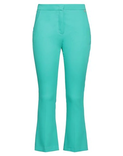 Liu •jo Woman Pants Emerald Green Size 10 Viscose, Polyester, Elastane In Green