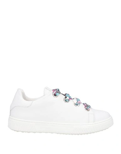 Shop Baldinini Woman Sneakers White Size 8 Leather