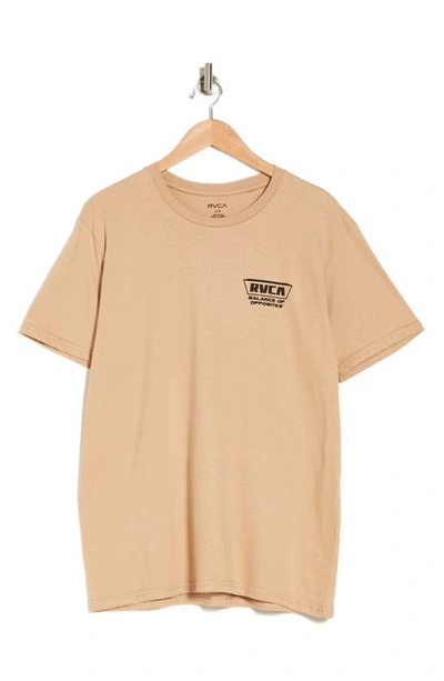 Shop Rvca Tyger Short Sleeve T-shirt In Sand