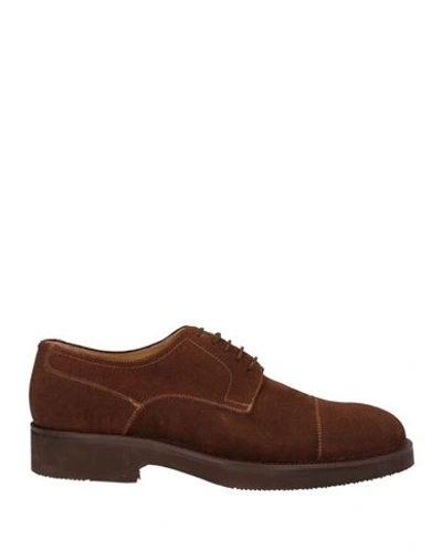 Shop Crisci Man Lace-up Shoes Brown Size 7 Soft Leather