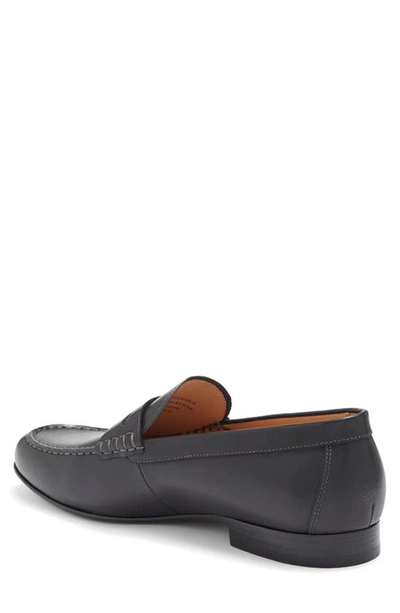 Shop Curatore Lucca Leather Penny Loafer In Black